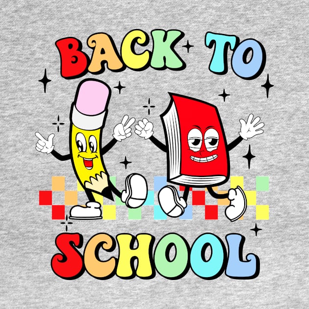 Back To School With  Fun Retro Look by maryhiroseartworks